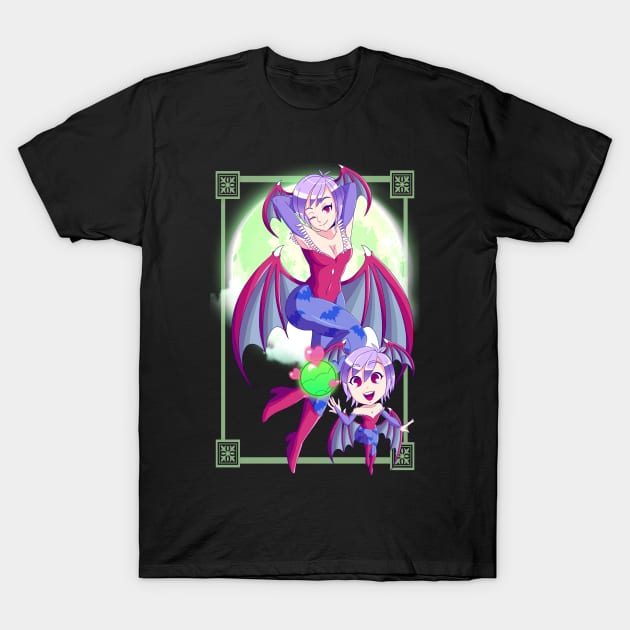 Lilith & Chibi Lilith T-Shirt by SenpaiLove